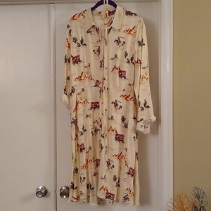 Cowbody print dress